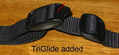 How to route the strap through the buckle 